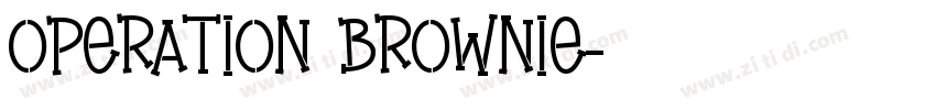 Operation brownie字体转换